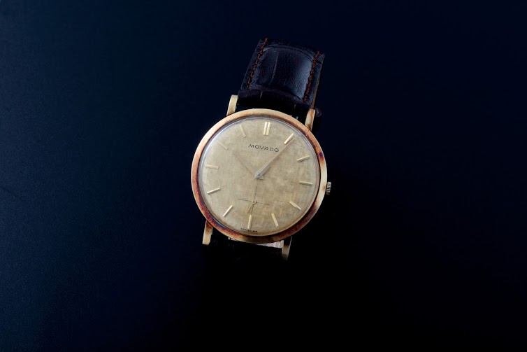 Lot#2198:  Yellow Gold Movado Watches [tag]