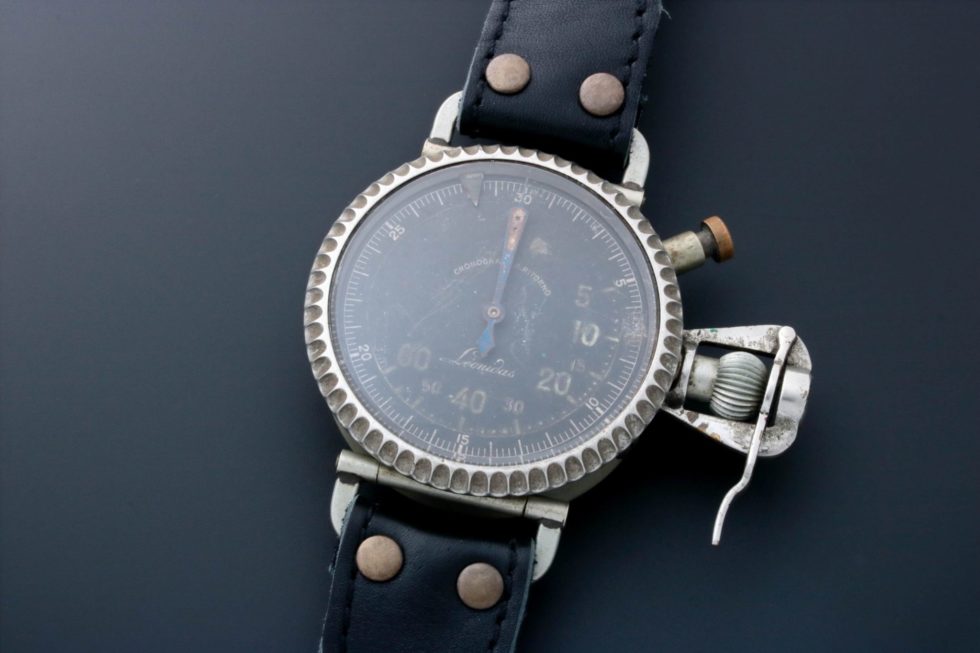 Lot #13196 – Vintage Leonidas Oversized Military Pilot Watch Leonidas Leonidas