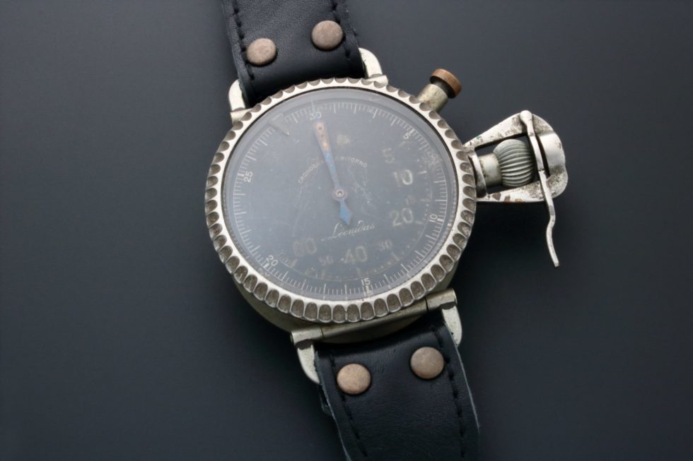 Lot #13196 – Vintage Leonidas Oversized Military Pilot Watch Leonidas Leonidas