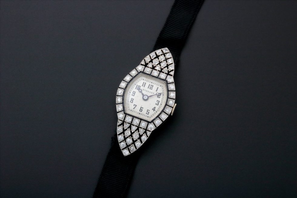 Lot #14760 – Rare Vintage Breguet Platinum Diamond Art Deco Watch Ladies Breguet Breguet