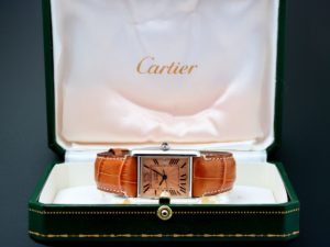 Lot #3216 – Cartier Tank 13 Sterling Silver Anniversary Watch Cartier Anniversary Edition