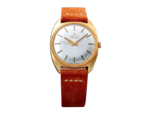 Lot #3223 – Vintage Gents 18k Yellow Gold Zenith Date Watch Vintage Auction