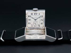 Lot #14143 – Vintage Tavannes Golf Belt Sterling Silver Watch 0125968 Belt Watch Double Signed Dial