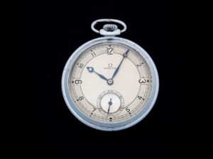 Lot #3849 – Omega Pocket Watch Vintage Deco Style Dial Omega Art Deco