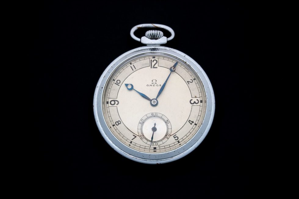Lot #3849 – Omega Pocket Watch Vintage Deco Style Dial Omega Art Deco