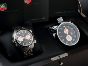 Lot #2803 – Tag Heuer Autavia Caliber 11 Watch & Dashboard Set CY2111 Autavia Autavia TY3110