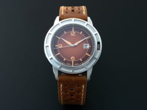 Lot #14109 – Pierre Gaston Date Watch Brown Degrade Dial Pierre Gaston Degrade Dial