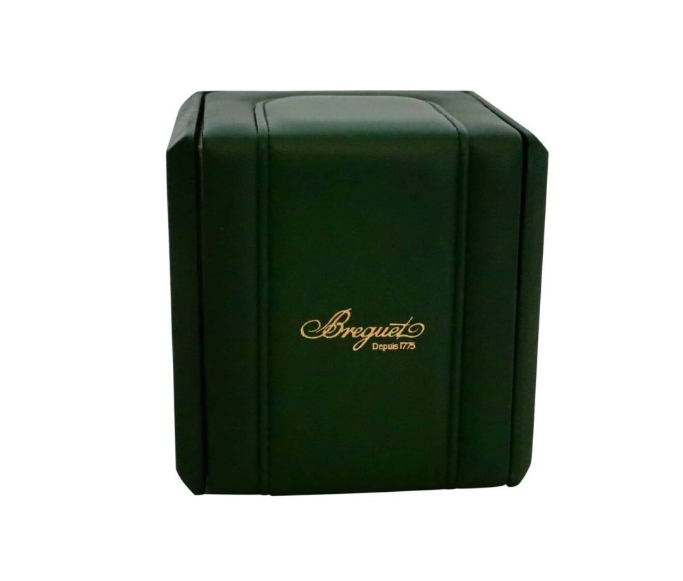 Lot #13343 – Breguet Watch Box Green Leather Breguet Breguet Watch Box
