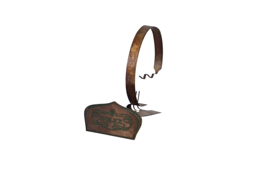 Lot #3219B – Rolex Coronet Metal Display Watch Stand Vintage Collector Rarities Rolex Watch Stand