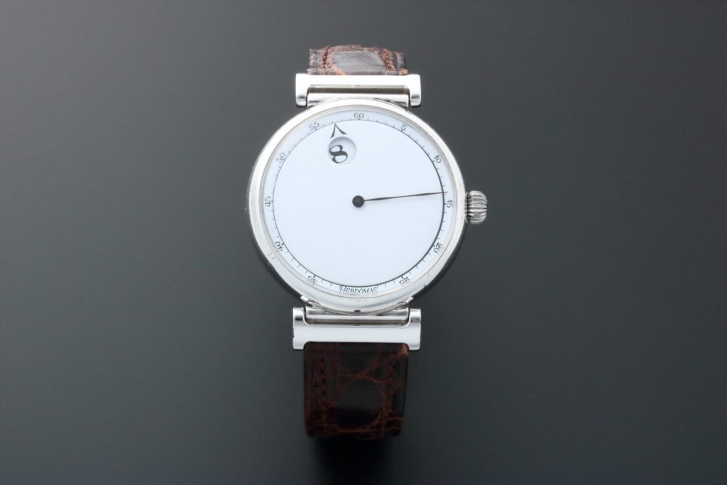 Lot #3245A - Hebdomas x Pinko Jump Hour Watch Sterling Silver
