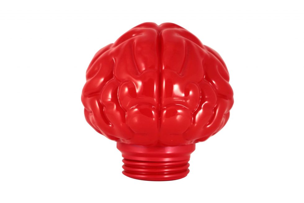 Lot #14463 – Bait x N.E.R.D Brain Lamp Red Art Toys Bait Brain Lamp