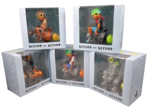 Lot #14996 – Hebru Brantley Fly Boy Rocket Figure Set of 5 Art Toys BAIT