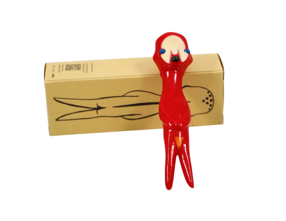 Lot #15040 – Izumi Kato x Perrotin x Linden Toy Soft Vinyl Sculpture Red Art Toys Izumi Kato