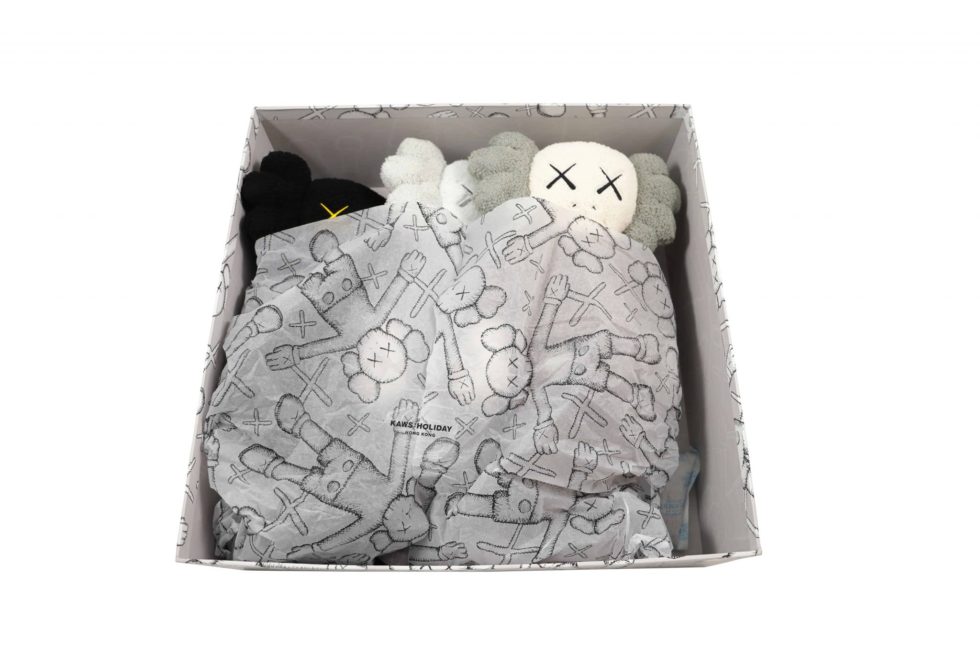 Lot #15020 – KAWS Holiday Hong Kong Full Plush Set Brown Black Grey Art Toys AllRightsReserved