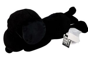 Lot #11631 – KAWS x Peanuts Snoopy Plush Black Large Version Art Toys KAWS