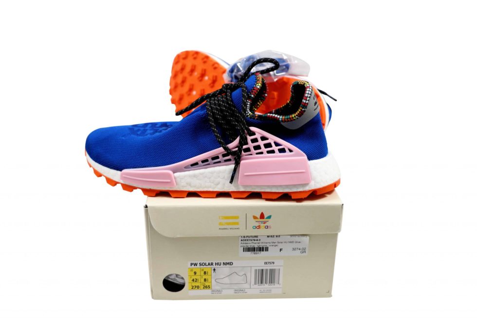 Lot #15016 – Pharrell Williams x Adidas Solar Hu Shoes Size 9 Adidas Adidas