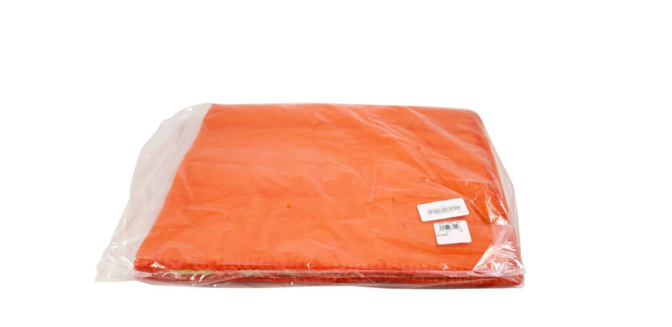 Lot #15077 – Supreme x Woolrich Wool Throw Blanket Orange Blanket Supreme