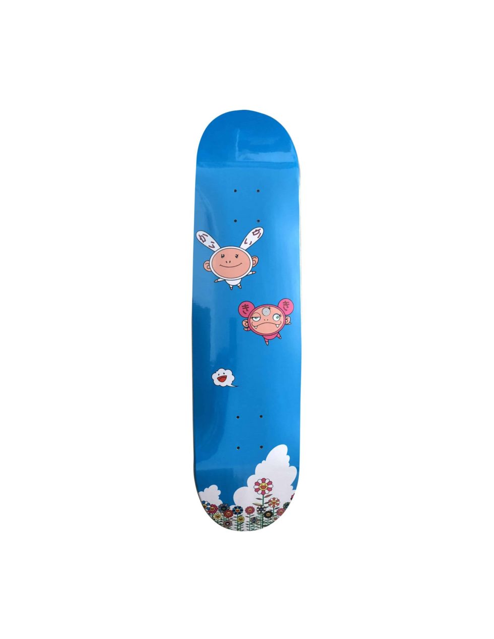 Lot #14490 – Takashi Murakami x Kaikai Kiki Cloud Flying in the Sky Skateboard Skate Deck Skateboard Decks [tag]