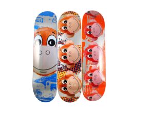 Lot #12717 – Jeff Koons x Supreme Monkey Train Skateboard Deck Set Jeff Koons Jeff Koons Skateboard