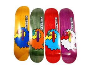 Lot #13989 – Mark Gonzales x Supreme Skateboard 4 Deck Set Skateboard Decks Mark Gonzales