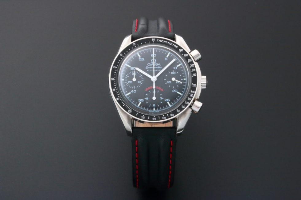 Lot #14743 – Rare Limited Edition Omega 3810.51.41 Speedmaster A.C. Milan Watch 3810.51 Omega 3510.51.00