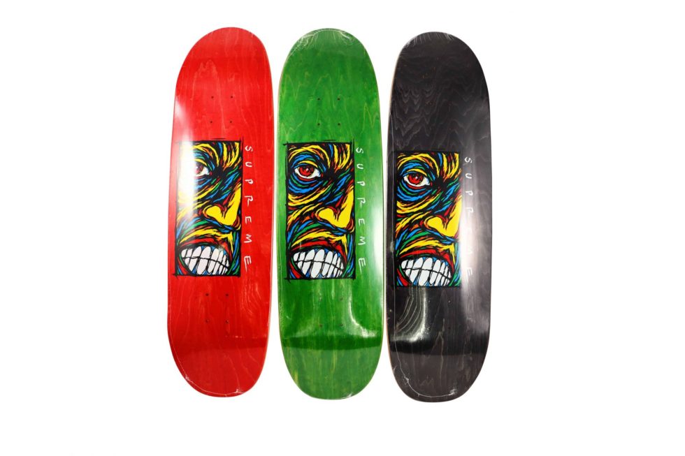 Lot #15167 – Sean Cliver x Supreme Skateboard 3 Deck Set Sean Cliver Deck Set