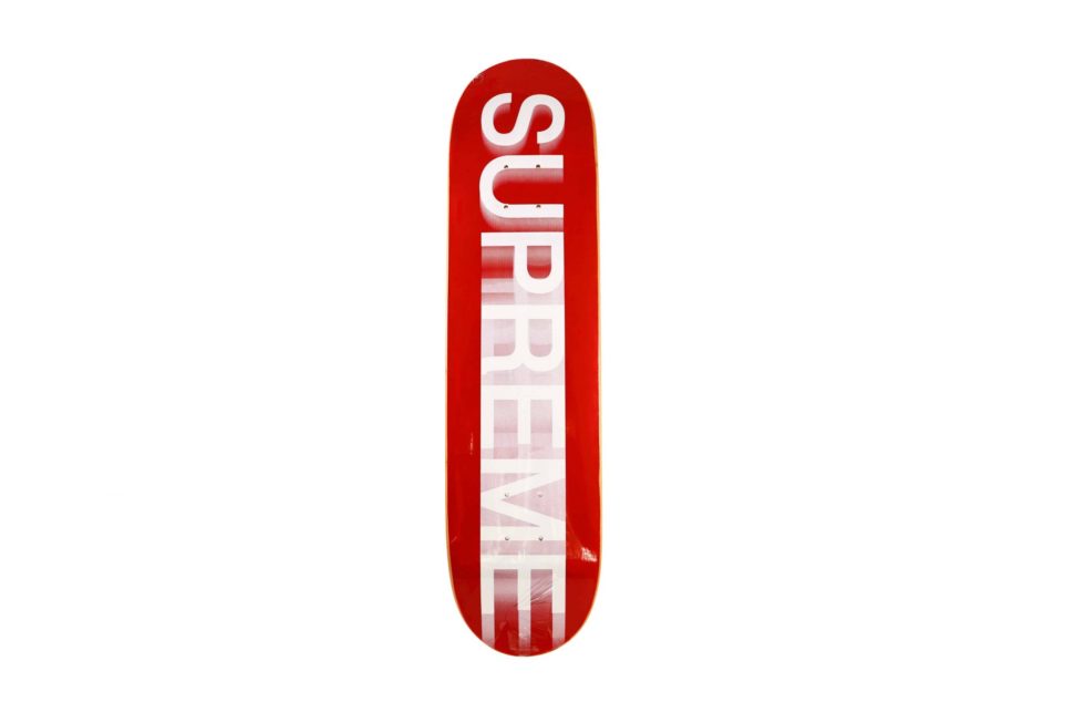 Lot #14510 – Supreme Motion Logo Red Skateboard Deck Skateboard Decks Skateboard