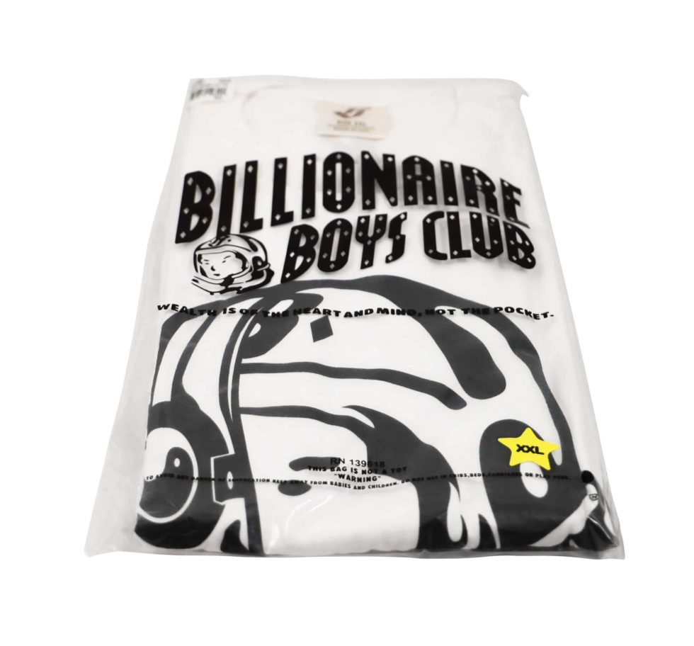 Lot #14305 – Billionaire Boys Club Split Helmet T-Shirt XXL White Clothes & Shoes Billionaire Boys Club