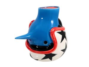 Lot #12963 – Piet Parra The Upside Down Face Vase Helmet Sculpture Helmets Piet Parra