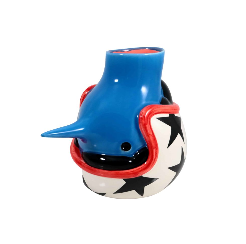 Lot #14968 – Piet Parra The Upside Down Face Vase Helmet Sculpture Art Toys Case Studyo