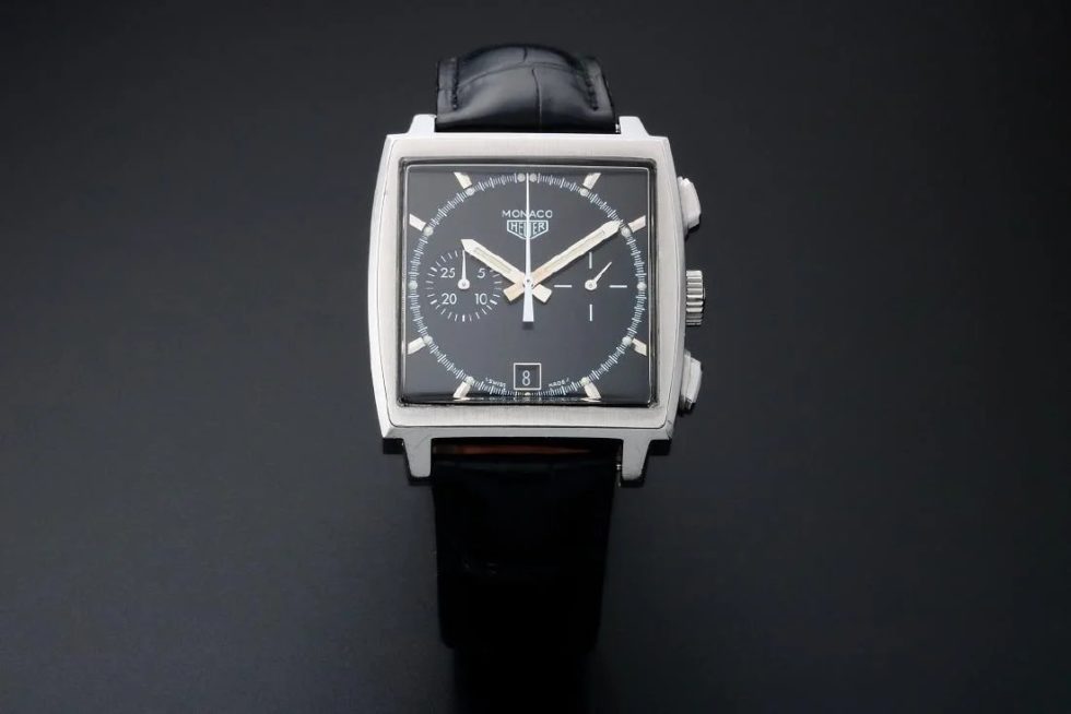 Lot #12377 – Limited Edition Heuer Monaco Chronograph Watch #CS2110 CS2110 Heuer CS2110