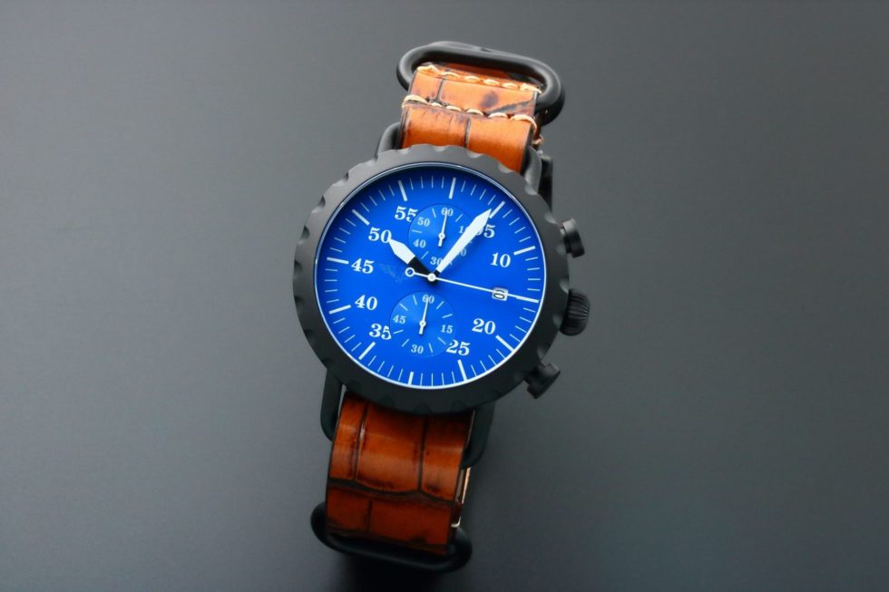 5046 Peregrine Squadron Pilot Chronograph Watch PSA CH DLC 2C – Baer & Bosch Watch Auction