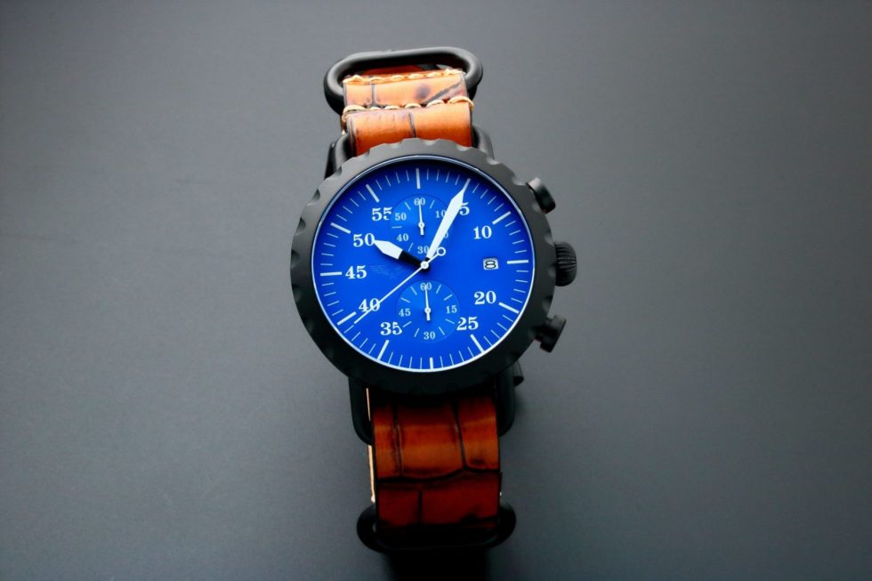 5046 Peregrine Squadron Pilot Chronograph Watch PSA CH DLC 2C – Baer & Bosch Watch Auction