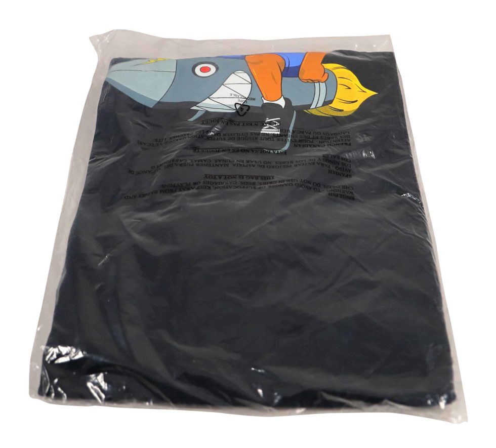 Lot #15051 – Hebru Brantley Flyboy Long Sleeve Shirt Black XXL Hebru Brantley Hebru Brantley