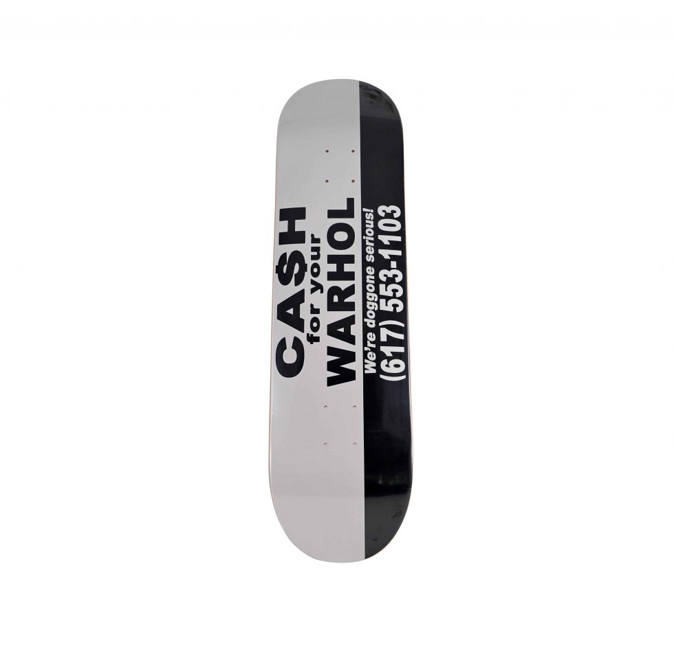 Lot #13937 – Doggone Serious Cash For Your Warhol Skateboard Skate Deck Skateboard Decks Cash For Your Warhol