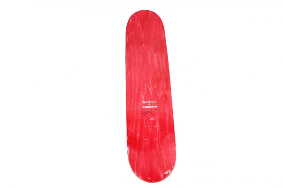 Lot #14572 – Magnus Gjoen Roses Are Dead Skateboard Deck Skateboard Decks Magnus Gjoen