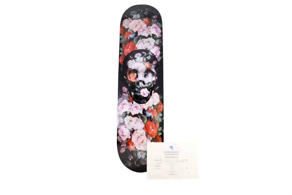 Lot #14572 – Magnus Gjoen Roses Are Dead Skateboard Deck Skateboard Decks Magnus Gjoen