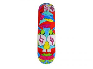 Lot #12628 – Louis De Guzman Spongebob x J Balvin Rainbow Skateboard Deck Louis De Guzman Louis De Guzman