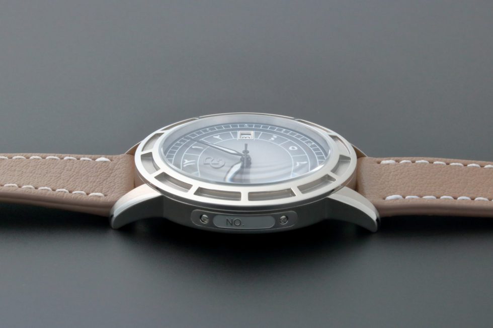 Lot #14197 – Rare Pierre Gaston Date Eastern Arabic Dial Watch Pierre Gaston Degrade Dial