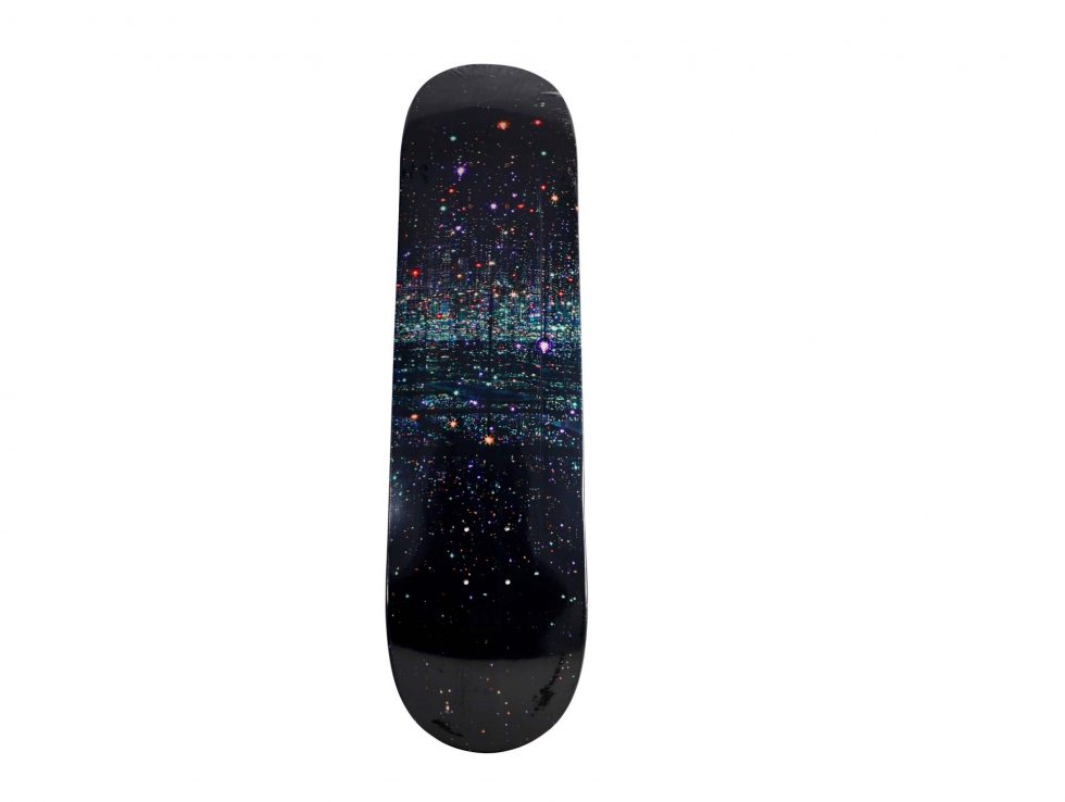 Lot #14256A – Yayoi Kusama Infinity Mirror Skateboard Deck Limited Edition Skateboard Decks Infinity Mirror