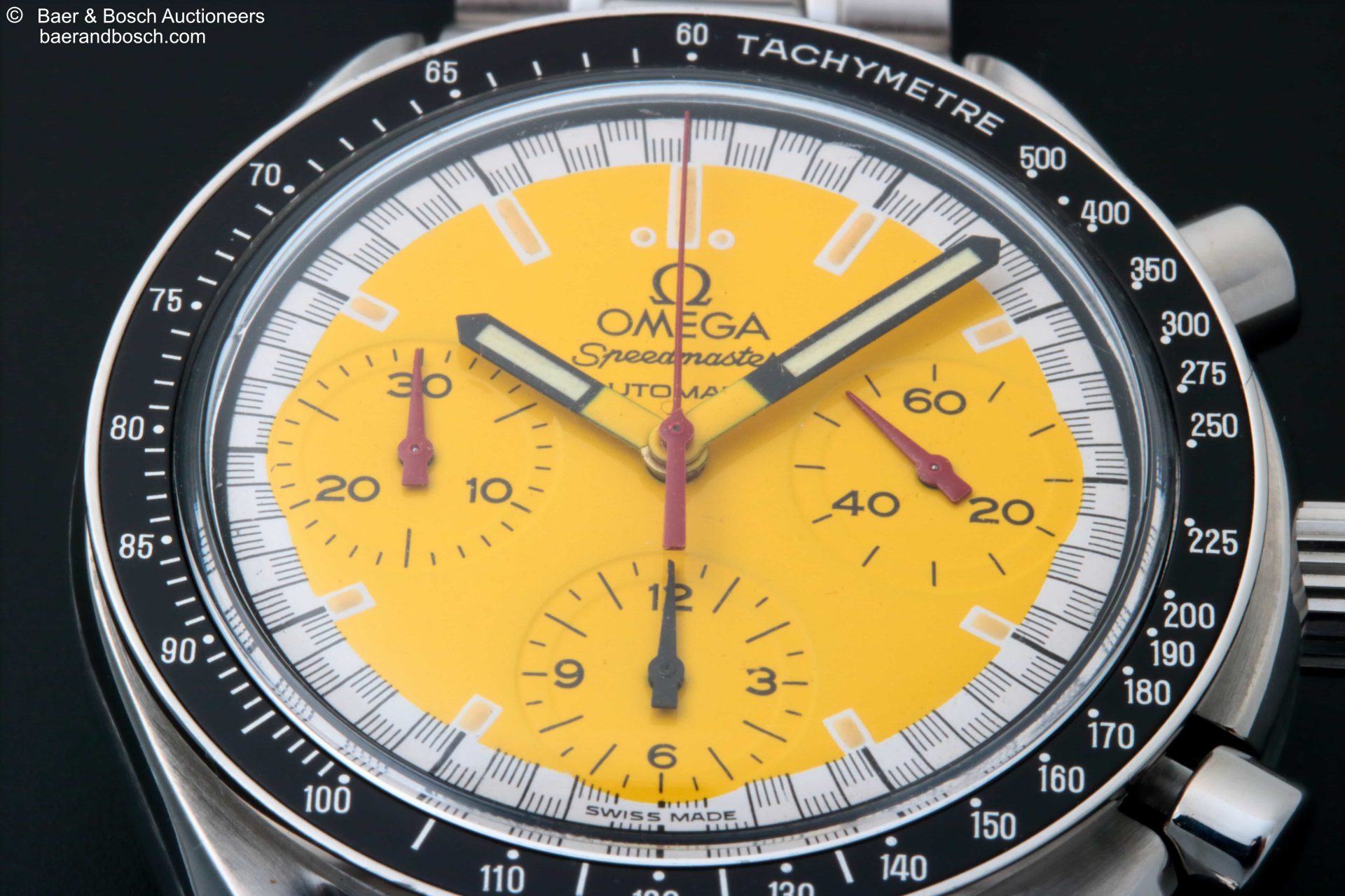 Omega Speedmaster Schumacher Yellow Dial Watch 3510.12 - Baer & Bosch Collecting Times