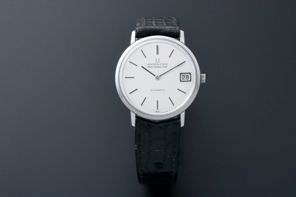 6661 Universal Geneve White Shadow Date Vintage Nos Watch Baer & Bosch Watch Auctions