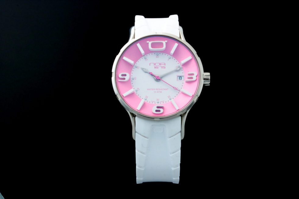 Lot #12405 – NOA Iris IR008 White/Pink Watch NOA NOA Iris IR008