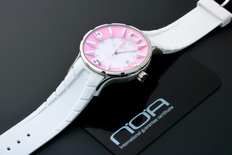 Lot #13205 – NOA Iris IR008 White/Pink Watch NOA NOA Iris IR008