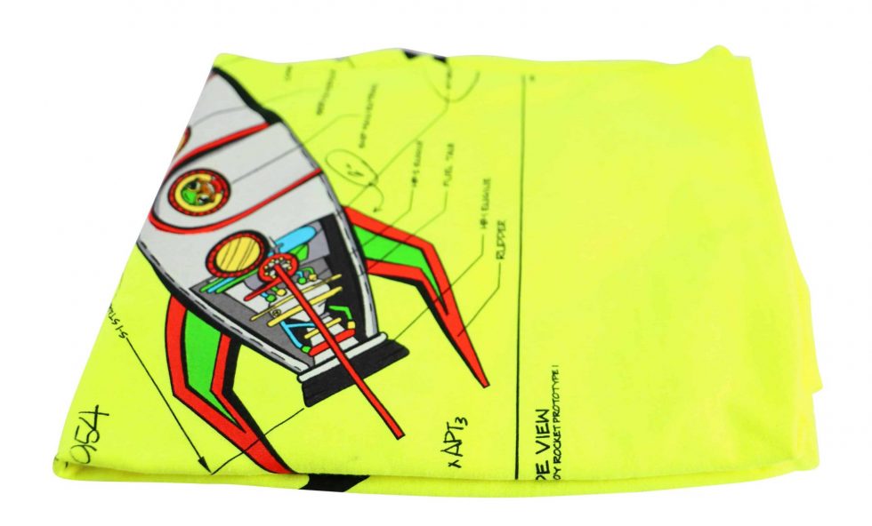 Lot #15056 – Hebru Brantley Nevermore Park Rocket T-Shirt XXL Hebru Brantley Hebru Brantley