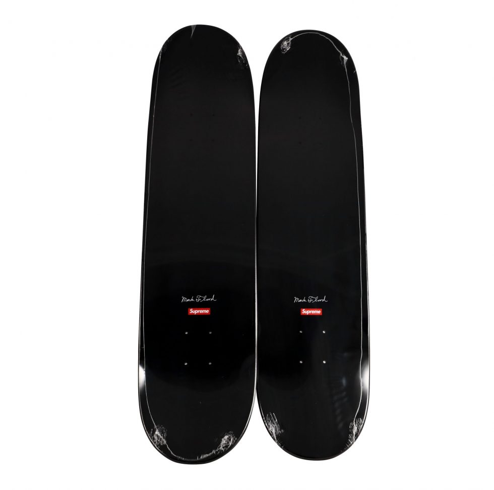 7174 Mark Flood X Supreme Skateboard Deck Set Of 2 Baer & Bosch Toy Auctions1