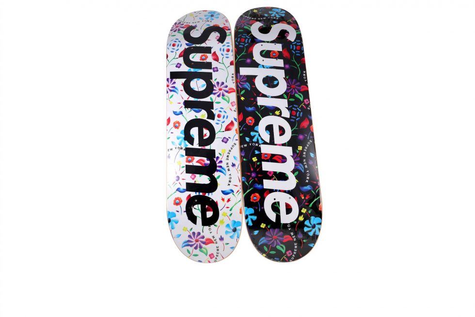 Airbrush Floral Supreme Skateboard Deck Set