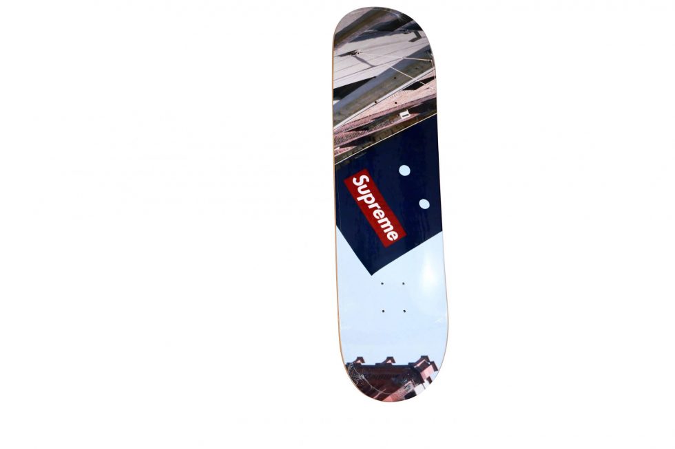 Lot #14531 – Supreme Banner Skateboard Skate Deck Skateboard Decks [tag]