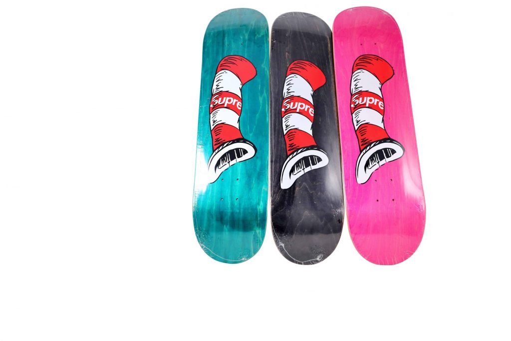 Cat in the hat skateboard deck best sale