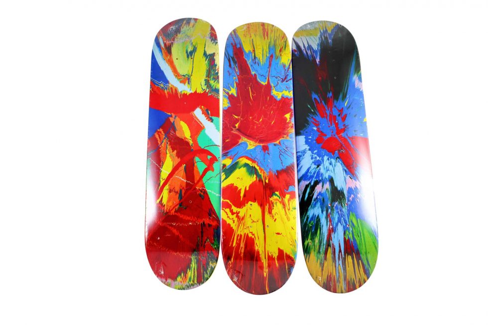 7325 Damien Hirst X Supreme Spin Skateboard Deck Set